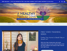 Tablet Screenshot of healthypathtolove.com